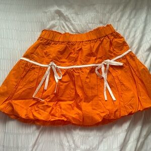 NEVER WORN, Hazel and olive skirt, cute orange gameday skirt, size small